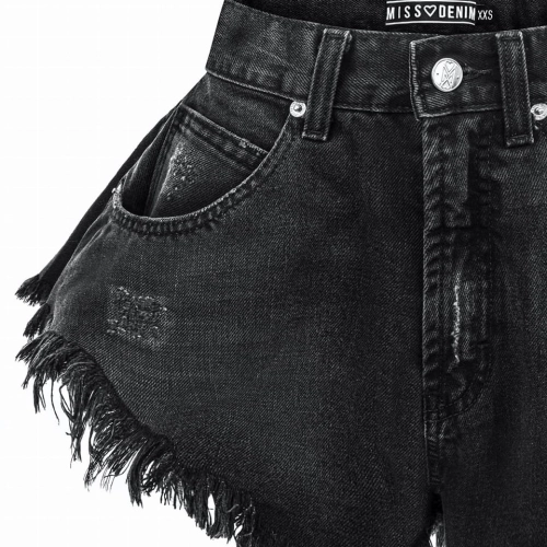 black vintage skorts spodenki rozkloszowane missdenim.jpg