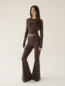 Chocolate Soft Touch Flare Leggings