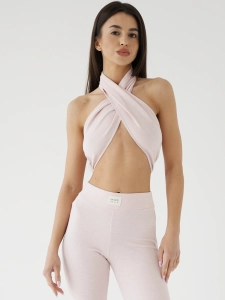 Baby Pink Cozy Cross Top