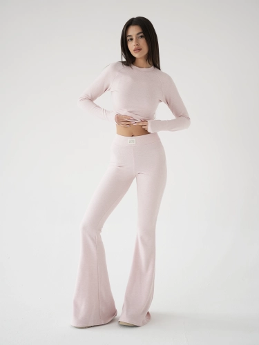 BABY PINK COZY FLARE PANTS DZWONY MISSDENIM.png