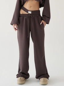 Chocolate Cut Double Belt Sweatpants