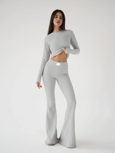 SZARY ZESTAW DZWONY LEGGINSY MISSDENIM MELANŻ SZARY .jpg