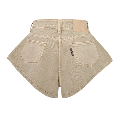 CAPPUCCINO MOKKA MOUSE BEŻOWE SPODENKI JEANSOWE SZORTY MISSDENIM ROZKLOSZOWANE .png