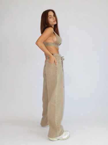CAPPUCCINO MOCHA MOUSSE DENIM TOP MISSDENIM SPODNIE BAGGY JEANS SZEROKIE JEANSOWE SPODNIE .png