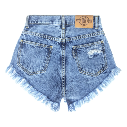 MINIMAL ICED SHORTS SPODENKI MISSDENIM JEANSOWE DAMSKIE KRÓTKIE SZORTY NA LATO