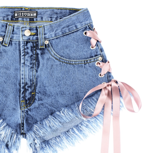 CLASSIC ICED TIED RIBBON SHORTS MISSDENIM.png