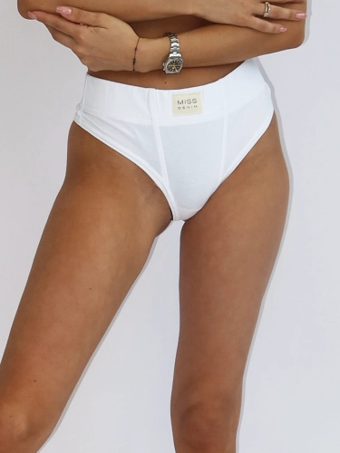 PANTIES-WHITE-MISSDENIM-BRAZILIANY-BIAŁE MAJTKI