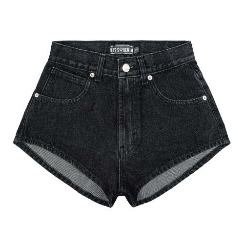 CLASSIC BLACK BASELINE SHORTS SZORTY MISSDENIM.png