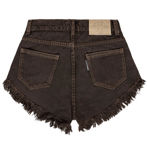czekoladowe szorty missdenim spodenki jeansowe damskie.jpg