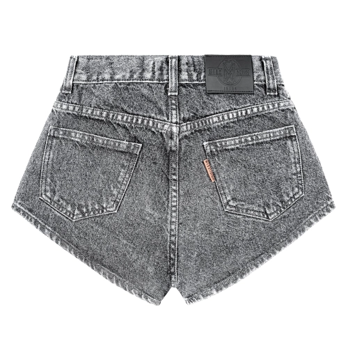 GREY SZARE MARMO REGULAR BASELINE SHORTS MISSDENIM SPODENKI SPODENKI SZORTY JEANSOWE DAMSKIE NA LATO KRÓTKIE MISSDENIM MODIVO