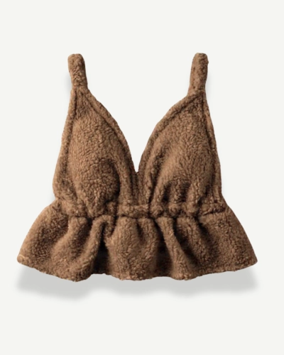 Teddy Bear Set Skorts + Top stylizacja, damski zestaw teddy bear casual, rozkloszowane skorts i elastyczny top, modny letni outfit women, outfit zimowy do domu