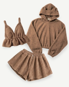 Brown Teddy Bear Set - 3pcs