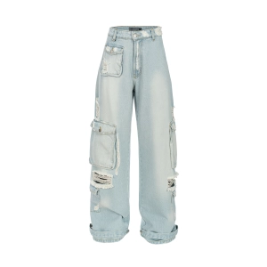 Cargo Baggy Blue Jeans