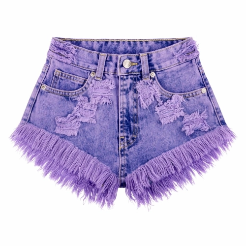 Minimal Purple Kids Shorts