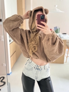 Brown Teddy Bear Hoodie