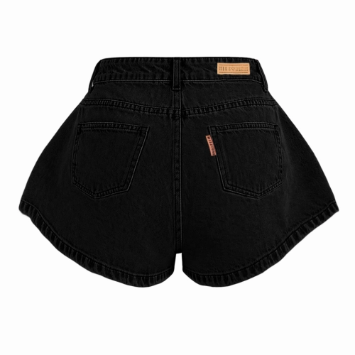 Black Pleated Baseline Skorts