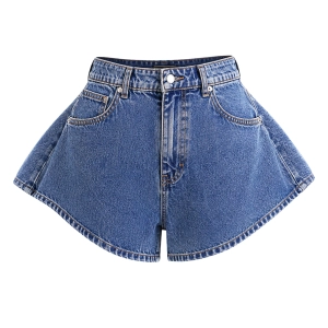 Blue Pleated Baseline Skorts