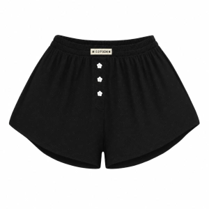 Black Pajama Shorts