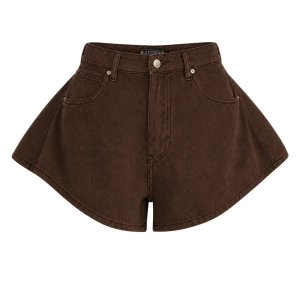 Chocolate Pleated Baseline Skorts