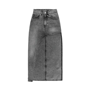 Ash Grey Vintage Maxi Skirt