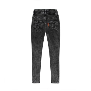 Front Rip Acid Zip Leg Jeans