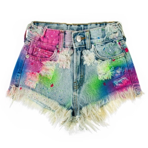 Rainbow Blue Kids Shorts