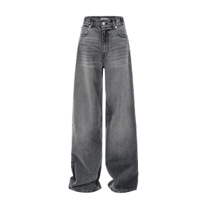 Baggy Ash Grey Vintage Wash Jeans