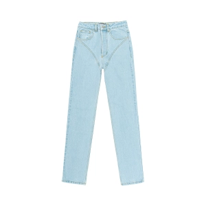 Corset Straight Baby Blue Jeans
