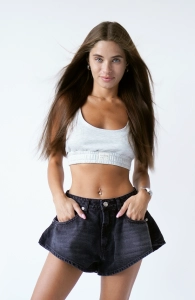 Black Vintage Baseline Skorts