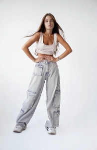 Cargo Baggy Beige Jeans