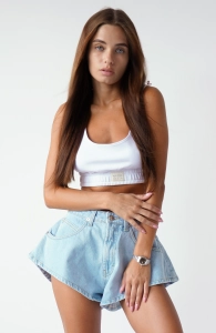 Baby Blue Baseline Skorts